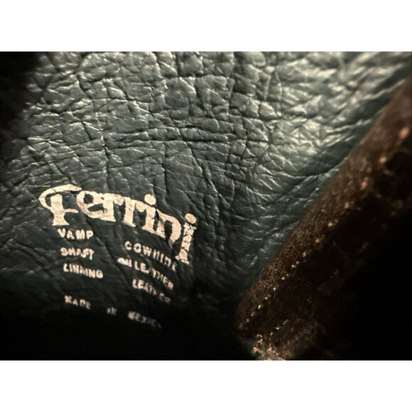 Ferrini Italia Leather Western Boots, New In Box, Never Worn, Size 8 - Picture 10 of 16
